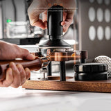 51/53/54/58mm Wood Coffee Tamper Mat Station Stand Portafilter Holder Filter Screen Holder Espresso Tamping Storage Rack Barista