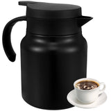 1000ML Thermal Coffee Carafe 316 Stainless Steel Tea Pot Leak-Proof Vacuum Insulated Carafe for Coffee Tea Hot or Cold Drinks