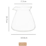 NEW 520ml Glass Coffee Pot,Coffee Carafe,200ml 275ml Coffee Server for Pour Over Coffee Maker Drip Coffee Set