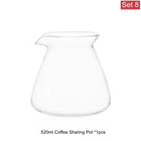 NEW 520ml Glass Coffee Pot,Coffee Carafe,200ml 275ml Coffee Server for Pour Over Coffee Maker Drip Coffee Set