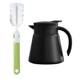 Thermal Coffee Carafe Tea Pot - 304 Stainless Steel Double Wall Vacuum Insulated, Cool Touch Handle, Hot & Cold Retention, 600ml