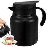 1000ML Thermal Coffee Carafe 316 Stainless Steel Tea Pot Leak-Proof Vacuum Insulated Carafe for Coffee Tea Hot or Cold Drinks