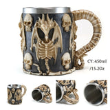 Retro Dragon Resin Stainless Steel Mug