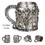 Retro Dragon Resin Stainless Steel Mug
