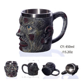 Retro Dragon Resin Stainless Steel Mug