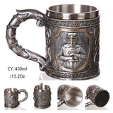 Retro Dragon Resin Stainless Steel Mug