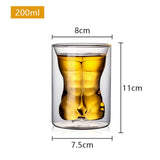 Heat Resistant Double Wall Glass Cup