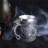 Retro Dragon Resin Stainless Steel Mug