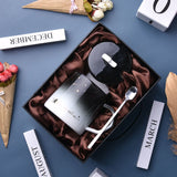 Creative Coffee Cup with Lid Spoon