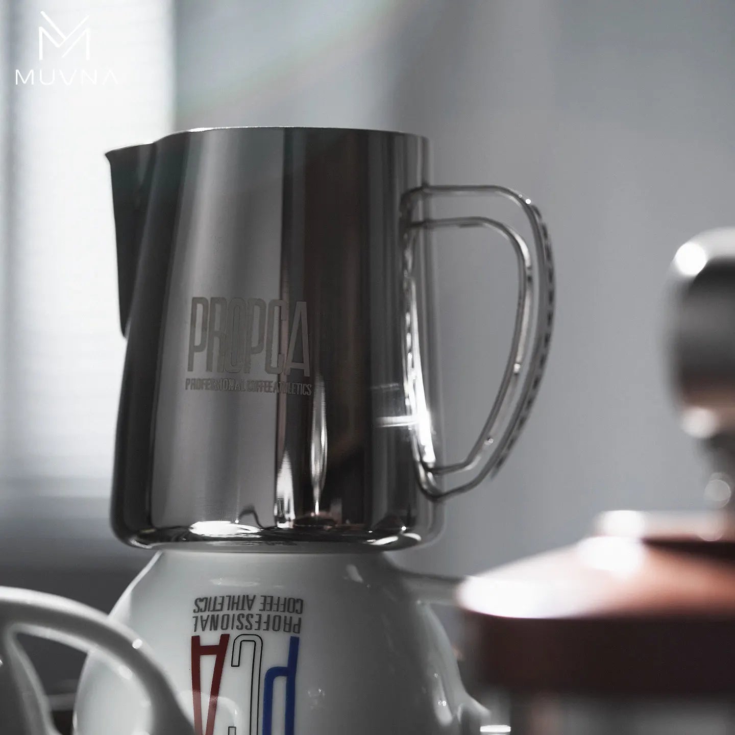 MUVNA DBW Latte Pitcher 600ml Sharp Spout LatteArt Pitcher milk jug barista selection.Ideal for home/camping/coffee shops