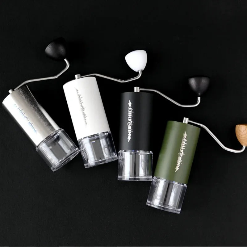 MisChief M40 Manual Coffee Grinder | High-Nitrogen Steel Burrs • 0.6kg • Precision Hand Grinder