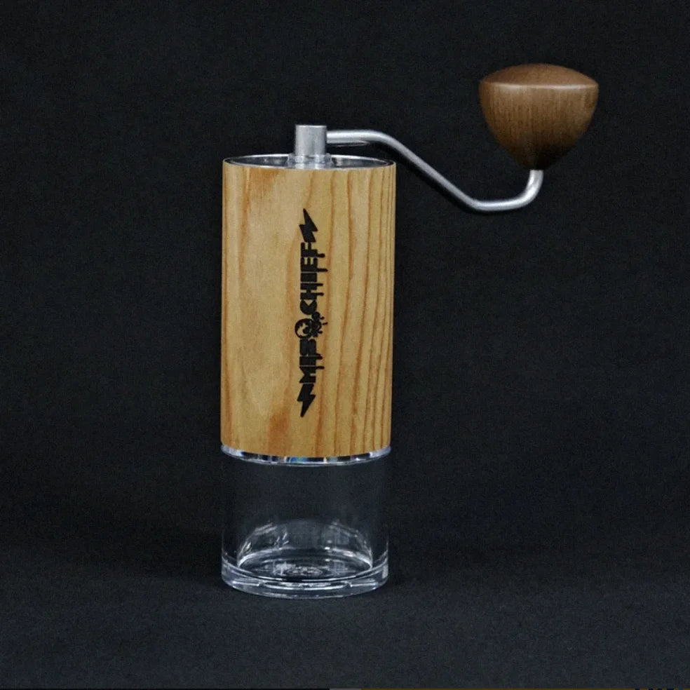 MisChief M40 Manual Coffee Grinder | High Precision Steel Burr, Portable Hand Crank Mill, Multiple Colors