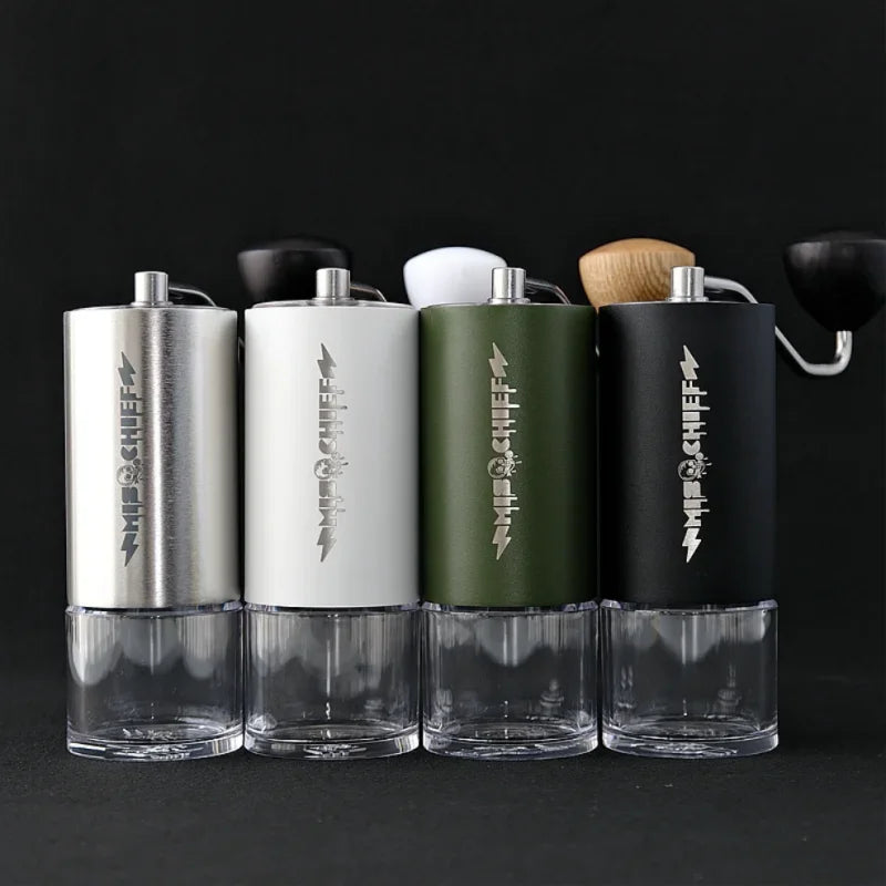 MisChief M40 Manual Coffee Grinder | High-Nitrogen Steel Burrs • 0.6kg • Precision Hand Grinder
