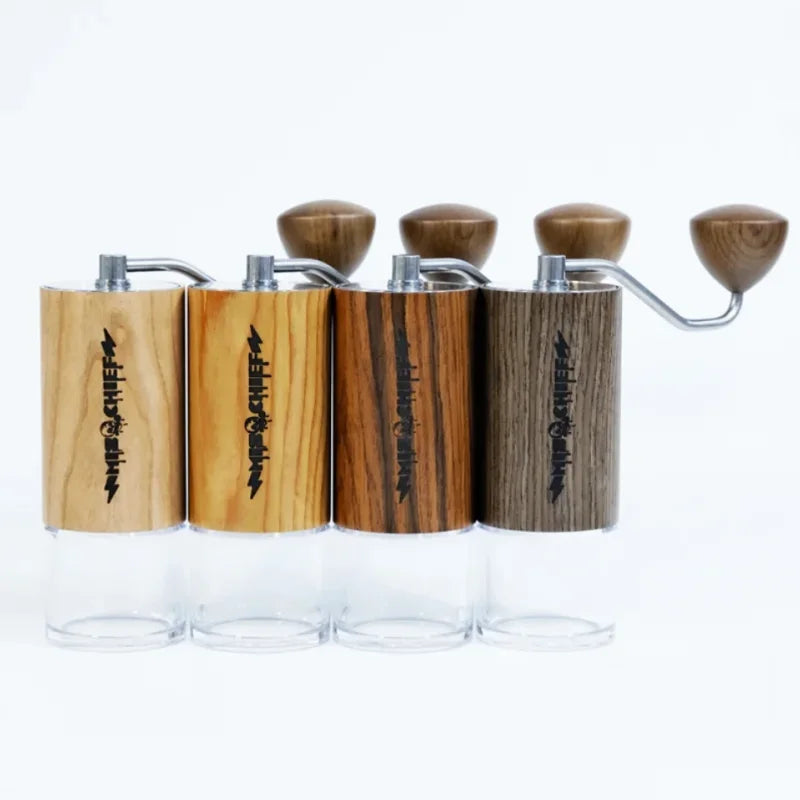 MisChief M40 Manual Coffee Grinder | High Precision Steel Burr, Portable Hand Crank Mill, Multiple Colors