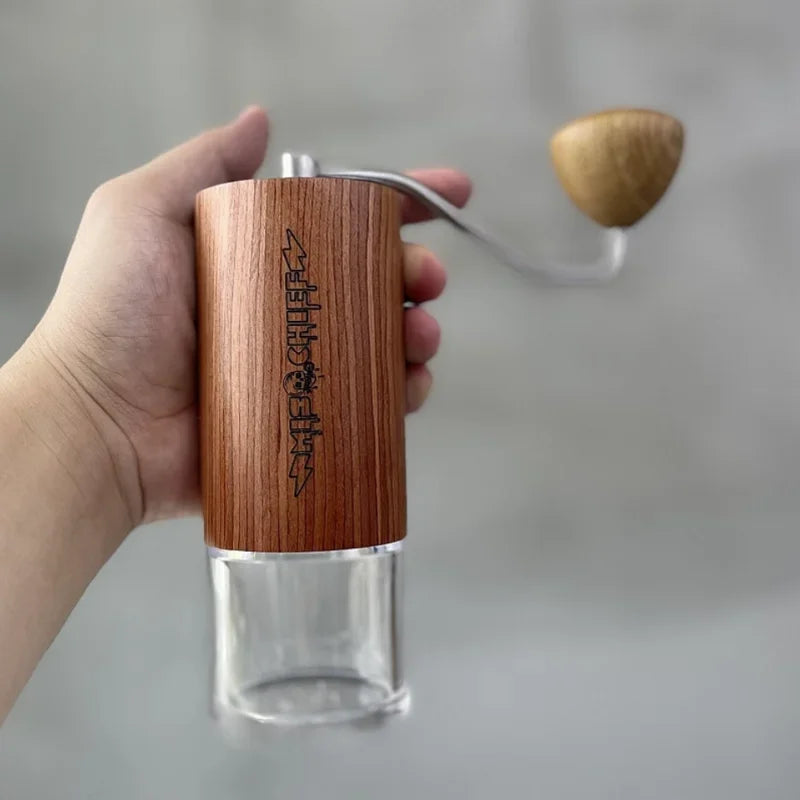 MisChief M40 Manual Coffee Grinder | High Precision Steel Burr, Portable Hand Crank Mill, Multiple Colors
