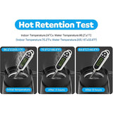 Thermal Coffee Carafe Tea Pot - 304 Stainless Steel Double Wall Vacuum Insulated, Cool Touch Handle, Hot & Cold Retention, 600ml