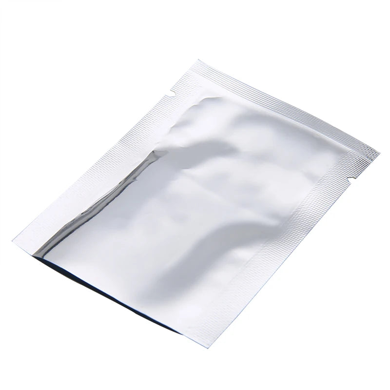 5-50pcs Vacuum Sealing Foil Bags Silver, Heat Sealable Aluminum Pouches for Ground Coffee,Spices,Moisture Proof&Light Blocking