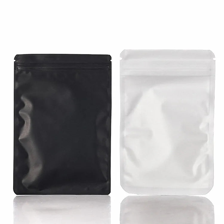 200PCS Aluminum Foil Zipper Packaging Bag DIY Custom Logo Tea Matcha Cocoa Powder Coffee Snack Sugar Spice Jewelry Gift Pouches