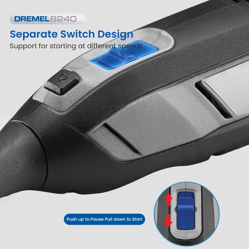 Dremel Cordless Electric Grinder 8240 N-5 12V Lithium-Ion Battery Variable Speed Rotary Tool for Polishing Grinding Cutting Sand