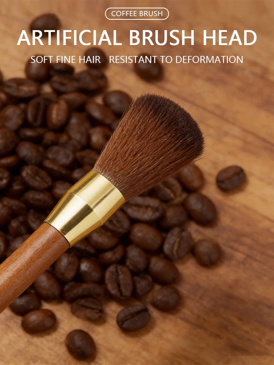 Coffee Grinder Cleaning Brush Wooden Handle Bean Powder Dusting Espresso Brush Barista Tool Coffee Machine cleaning Brush