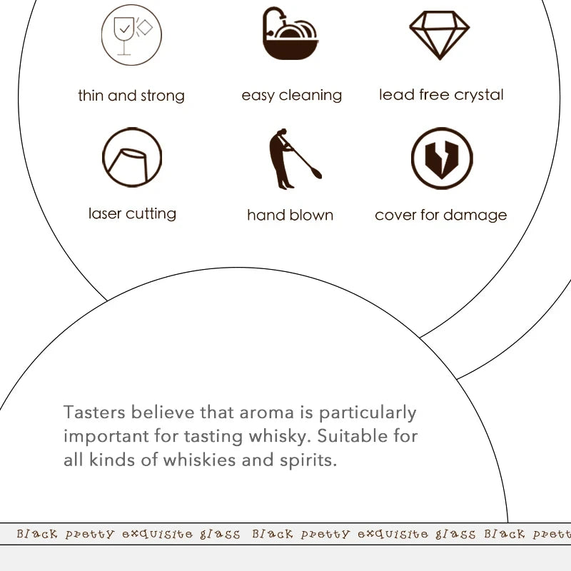 Private Collection Johnnie Walker Glass Whiskey Glass Single Malt Crystal Wine Tumbler Vodka Cognac Brandy Snifter Cup