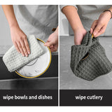 OANKR Barista Microfiber Cloths, 1/4 Pack 12"x12" Professional Cleaning Towels for Espresso Machines, Coffee Bar Accessories