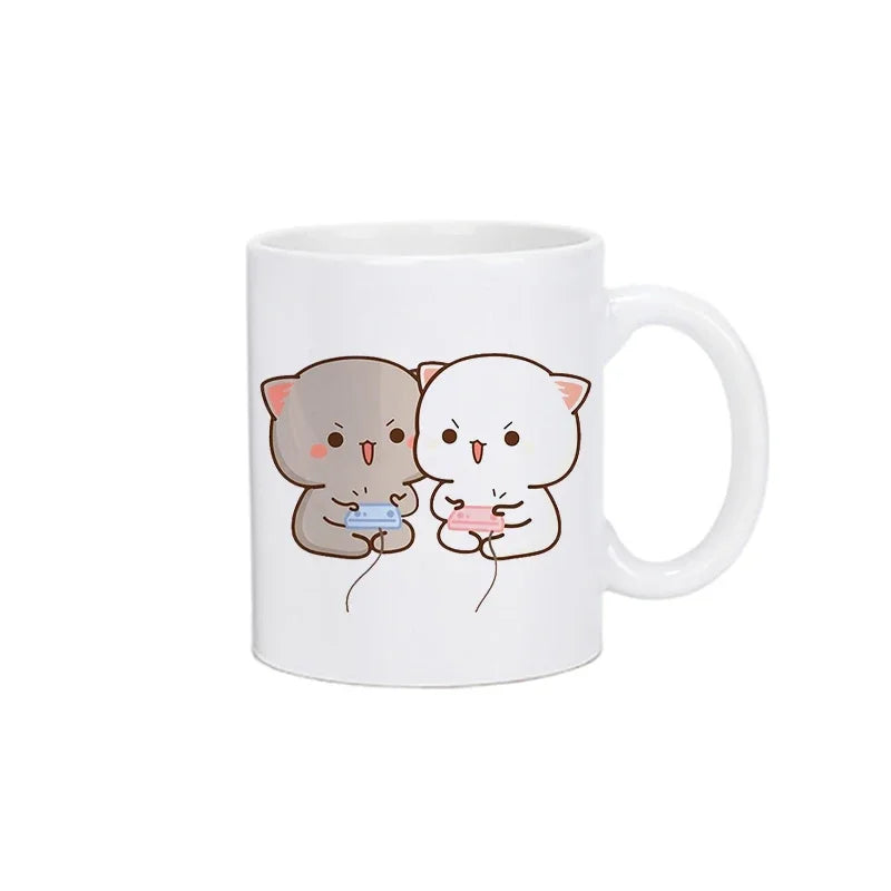 Panda Bear Bubu Dudu Coffee Milk Cup Mocha Cat Panda Bear Couple Creative Present Cute Gift Drinking Tea Cup Mugs