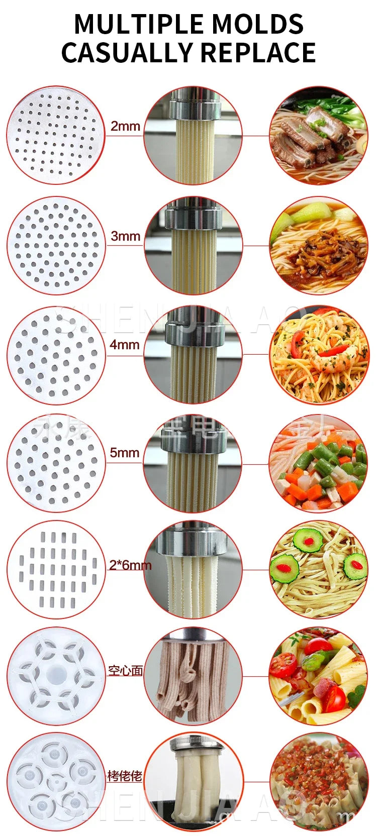 Household Manual Stainless Steel Noodle Pressing Machine Portable Two-axis Moodle Making Machine Manual Noodle Press