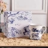 2Set European Ceramics Coffee Cups Milk Mug Plates Espresso Cup Household Afternoon Teacup Suit Holiday Giftate Gift Box