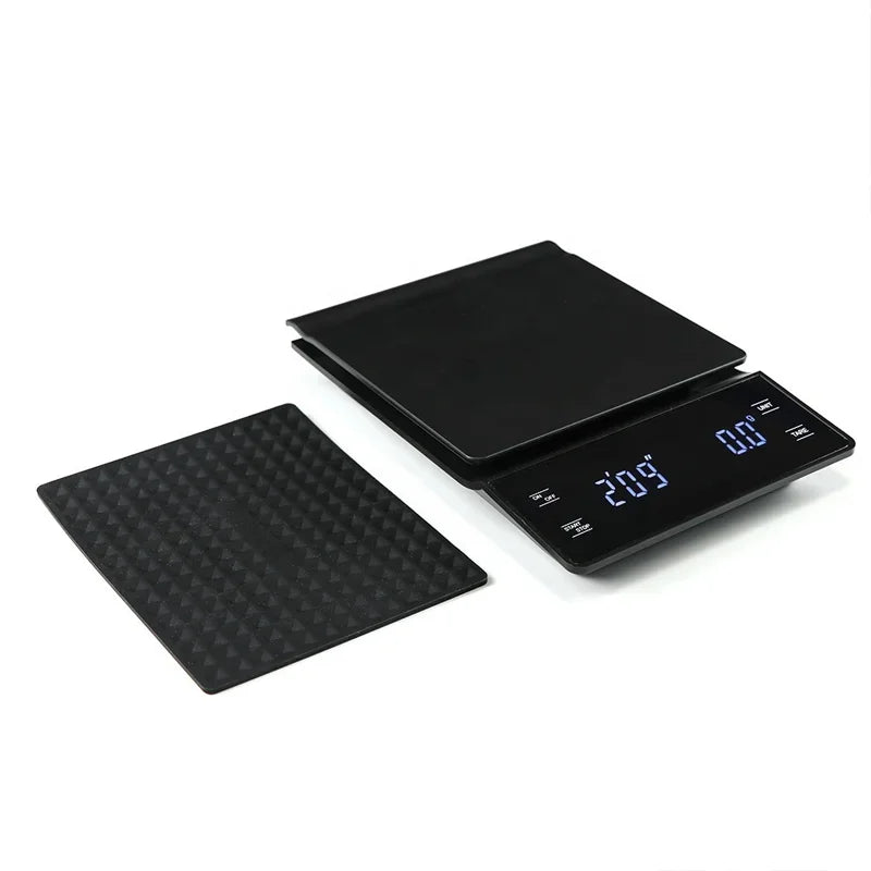 3kg/0.1g Coffee Scale with Timer Kitchen Tools Digital Multifunction Weighing Scale Pour Over Drip Espresso Scale LCD Display
