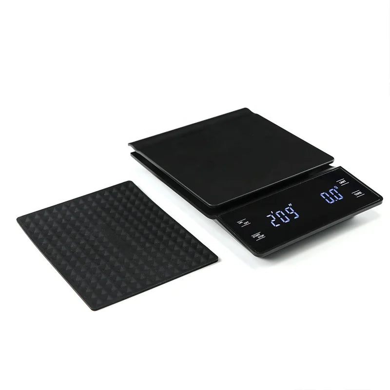 3kg/0.1g Coffee Scale with Timer Kitchen Tools Digital Multifunction Weighing Scale Pour Over Drip Espresso Scale LCD Display