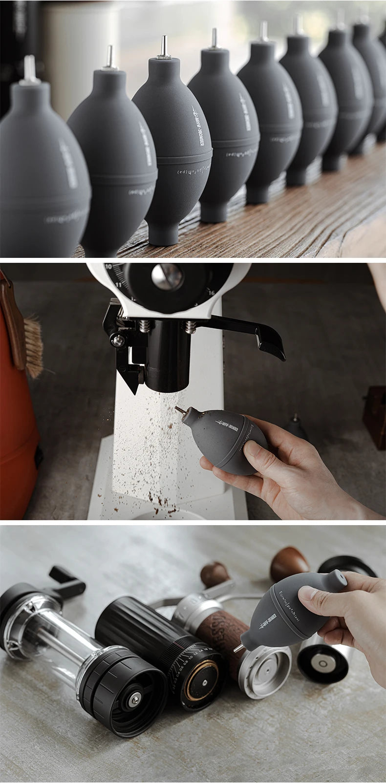 MHW 3BOMBER Coffee Grinder Cleaning Brush Air Blower Camera Dust Clean Blower Coffee Grinder Clean Tools Barista Accessories