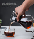 Glass Pour Over Coffee Maker Set with Sharing Carafe, Household Drip Coffee Brewer Kit for Home Brewing