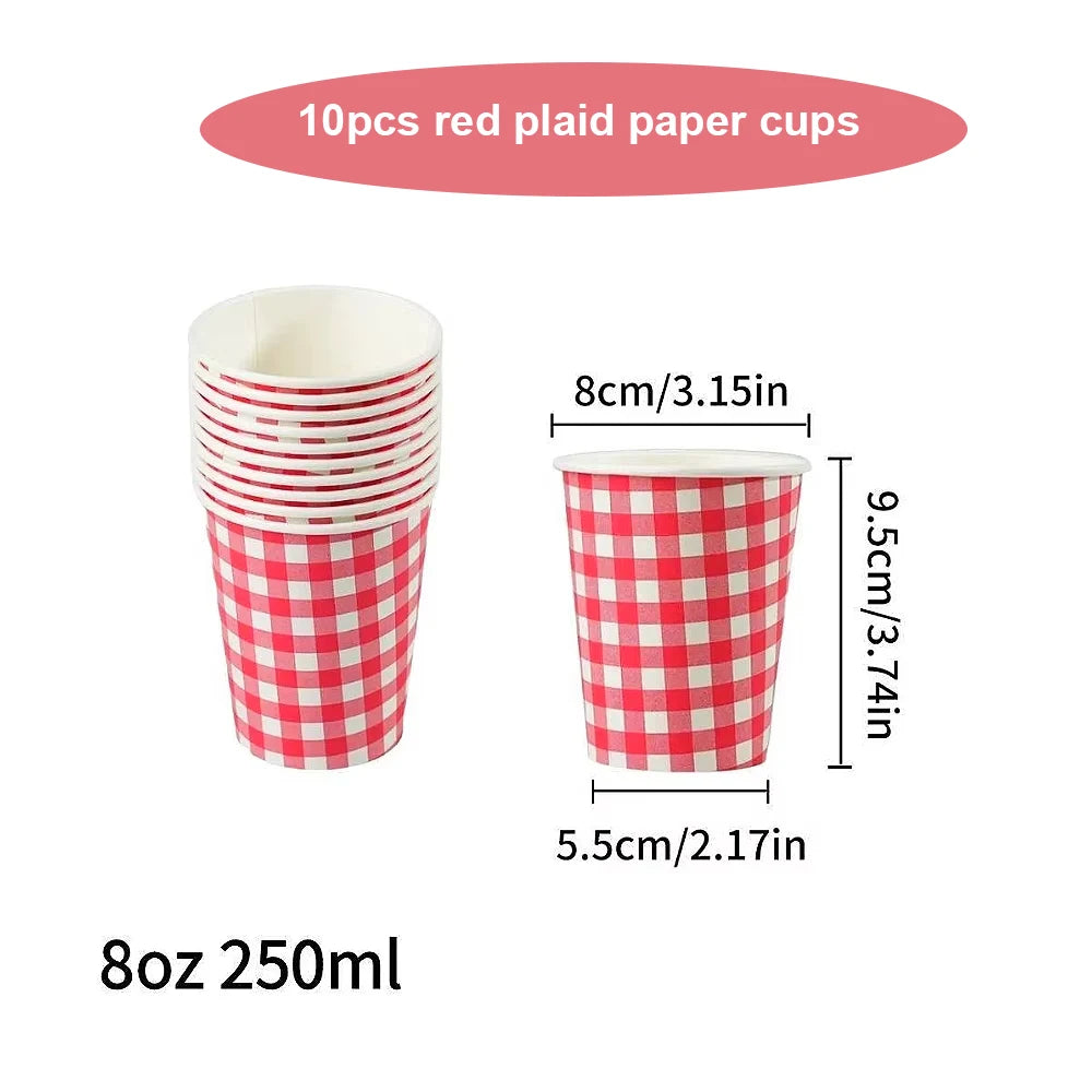 45pcs 8oz  Double-Walled Insulated Corrugated Cardboard Coffee Cups Thickened Disposable Striped Portable Paper Cups With Lids