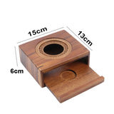 Wooden Tea Pot Heater Tea Supplies Elegant Tea Warmer Heating Coffee Milk Decoration for Home Kitchen Garden Travel Winter Gift