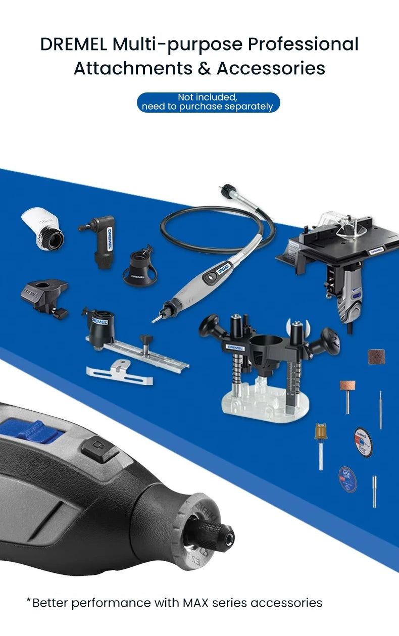Dremel Cordless Electric Grinder 8240 N-5 12V Lithium-Ion Battery Variable Speed Rotary Tool for Polishing Grinding Cutting Sand
