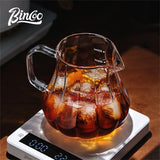 Bincoo 450ml 550ml Glass Coffee Server - Heat Resistant Barista Carafe for Cold Brew and Espresso Easy to Clean Drip Coffee Pot
