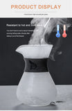 Glass Pour Over Coffee Maker Set with Sharing Carafe, Household Drip Coffee Brewer Kit for Home Brewing