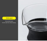 Glass Pour Over Coffee Maker Set with Sharing Carafe, Household Drip Coffee Brewer Kit for Home Brewing