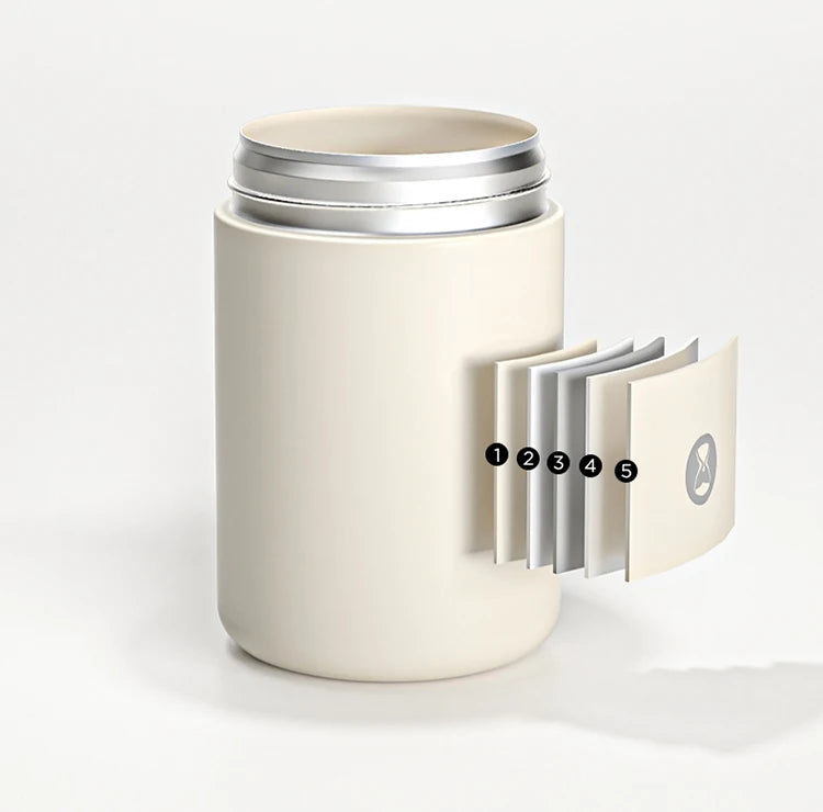 TIMEMORE Hand-Pour Coffee Cup 2-in-1 Ceramic water cup steel Portable Keeps Warm And Cold Send 10 coffee filter papers 320ml