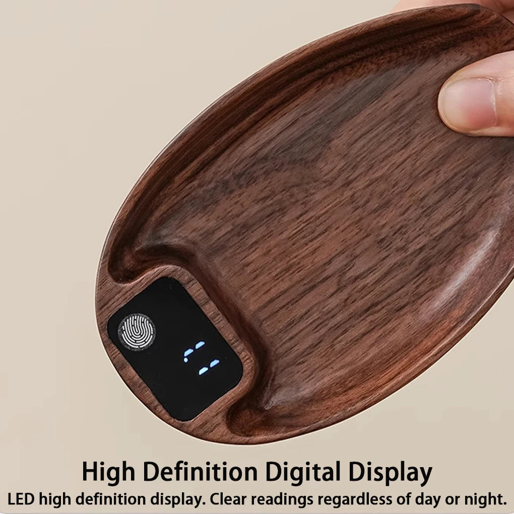 Wood Tea Scale High Accuracy Digital Scale for Restaurant Baking Indoor LED Display Screen for Tea Leaves