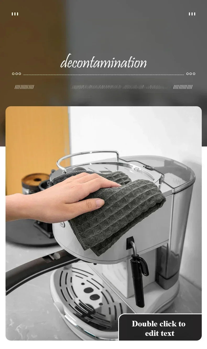 Coffee Bar Cleaning Towels Super Absorbent Microfiber Cleaning Cloth Towel Home Barista Clean Tool Coffee Machine Cleaner