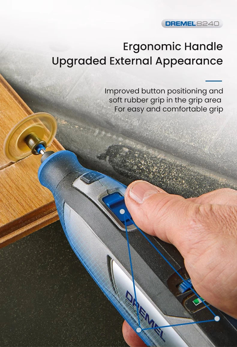 Dremel Cordless Electric Grinder 8240 N-5 12V Lithium-Ion Battery Variable Speed Rotary Tool for Polishing Grinding Cutting Sand