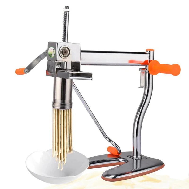 Household Manual Stainless Steel Noodle Pressing Machine Portable Two-axis Noodle Making Machine 10 Kinds of Pasta Making