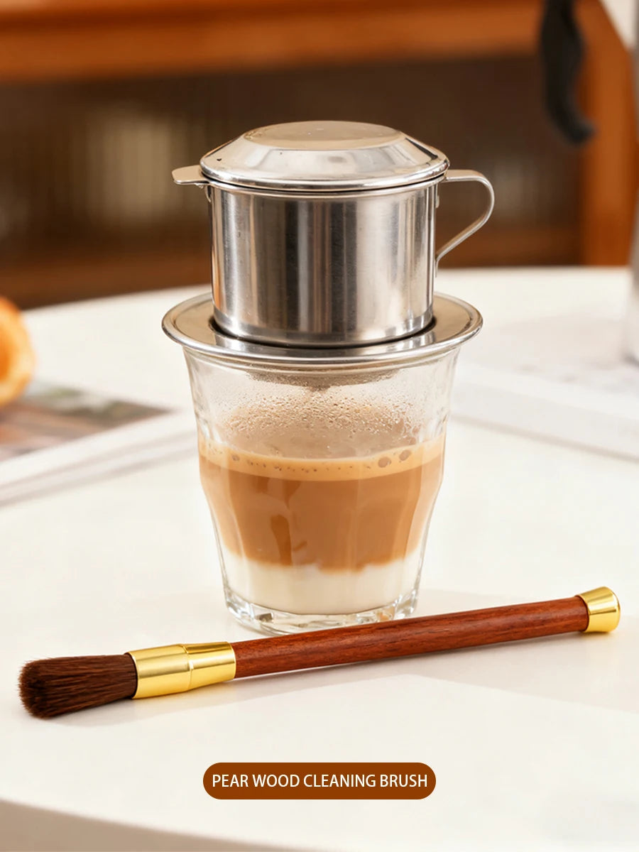 Coffee Grinder Cleaning Brush Wooden Handle Bean Powder Dusting Espresso Brush Barista Tool Coffee Machine cleaning Brush