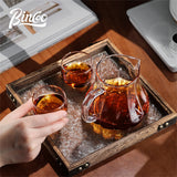 Bincoo 450ml 550ml Glass Coffee Server - Heat Resistant Barista Carafe for Cold Brew and Espresso Easy to Clean Drip Coffee Pot