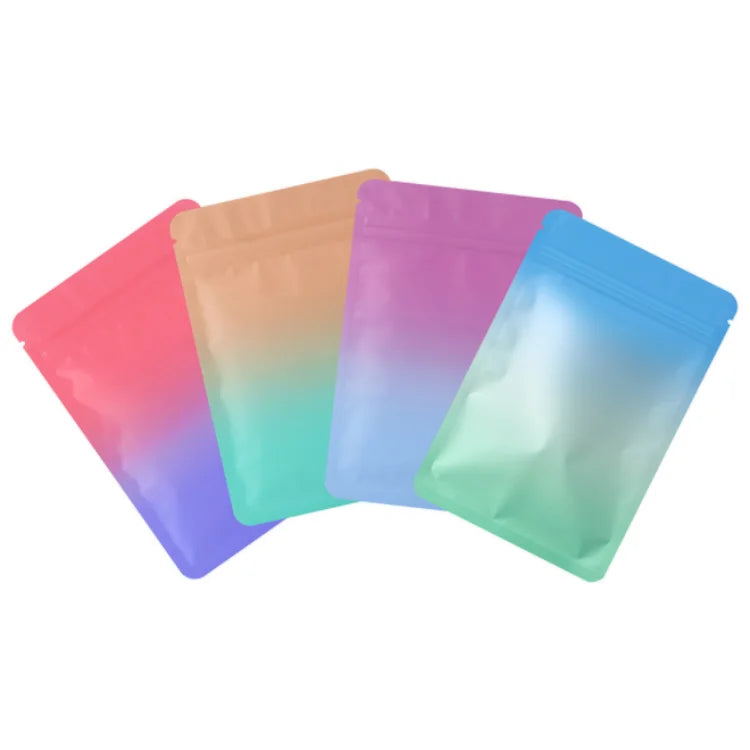 200PCS Aluminum Foil Zipper Packaging Bag DIY Custom Logo Tea Matcha Cocoa Powder Coffee Snack Sugar Spice Jewelry Gift Pouches
