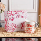 2Set European Ceramics Coffee Cups Milk Mug Plates Espresso Cup Household Afternoon Teacup Suit Holiday Giftate Gift Box