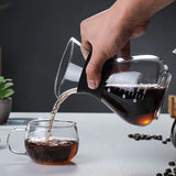Glass Pour Over Coffee Maker Set with Sharing Carafe, Household Drip Coffee Brewer Kit for Home Brewing