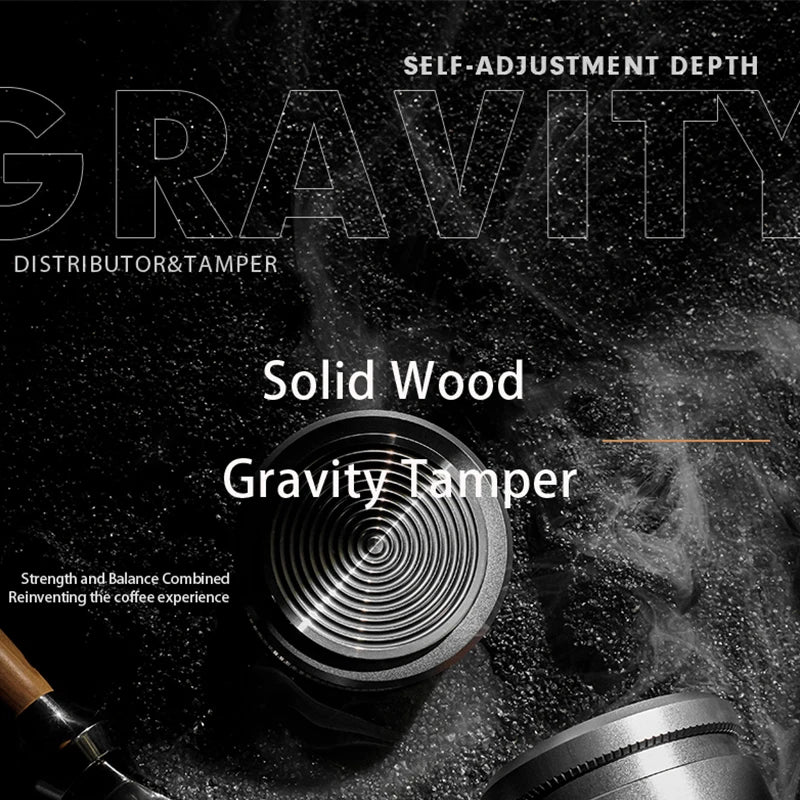 MUVNA Espresso Tamper V2, Slow Rebound Coffee Tamper with Stainless Steel Ripple Base for 51mm/53mm/58mm Portafilters